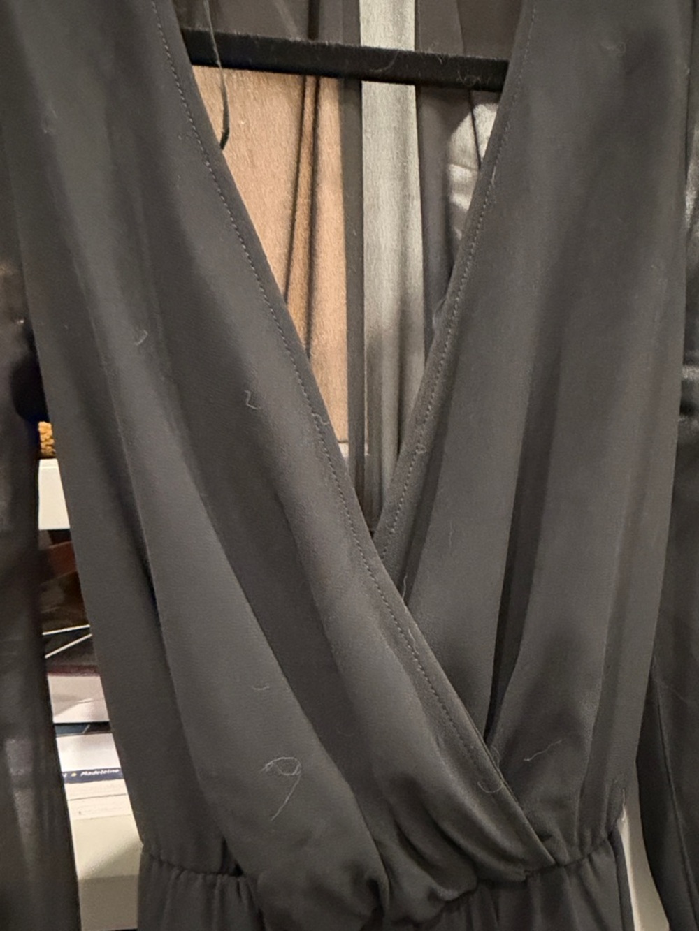 Sheer Black jumpsuit with slits - Picture 6 of 8